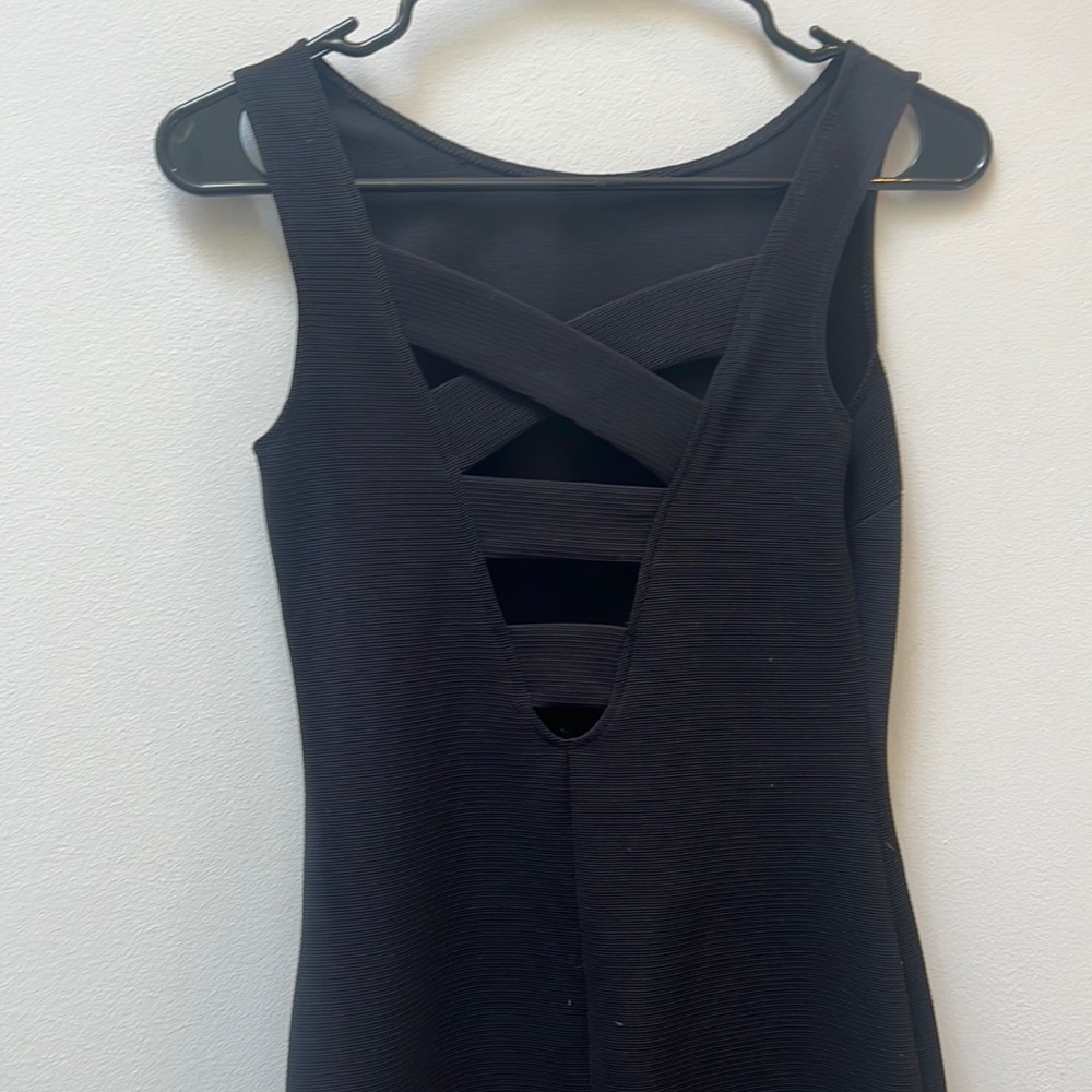 Form fitting black dress size Small from Saks Fifth Avenue